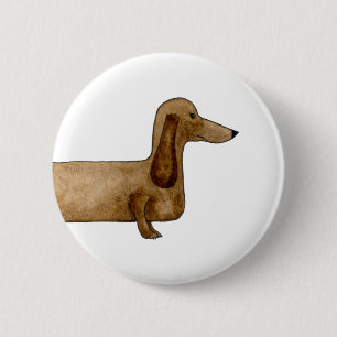 Dachshund badge 2 inch round button
