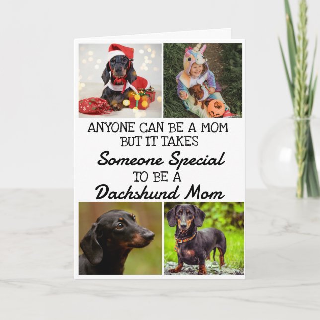 Dachshund ...Best Mom Mother's Day Card (Front)
