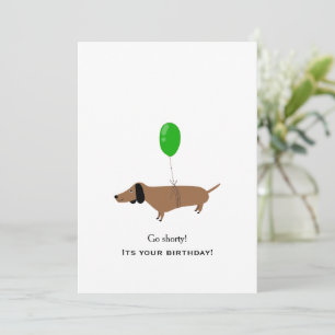 Dachshund Birthday Card Pet Parents Dog Lovers