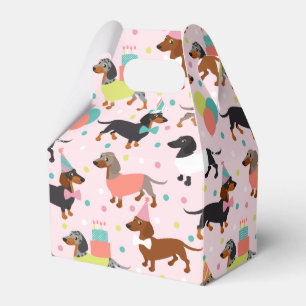 Dachshund Birthday Favour Box
