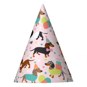 Dachshund Birthday Party Celebration Hat
