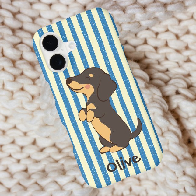 Dachshund Blue Stripe Name Design (Creator Uploaded)