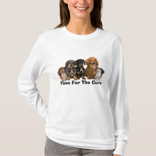 Dachshund Breast Cancer Ladies Shirt