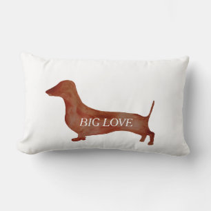 Dachshund Brown chien Lumbar Coussin 33 cm x 53 cm