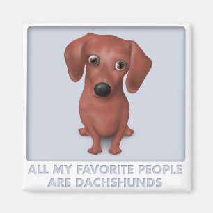 Dachshund (Brown) Favourite Magnet