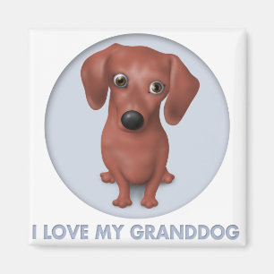 Dachshund (Brown) Granddog Magnet