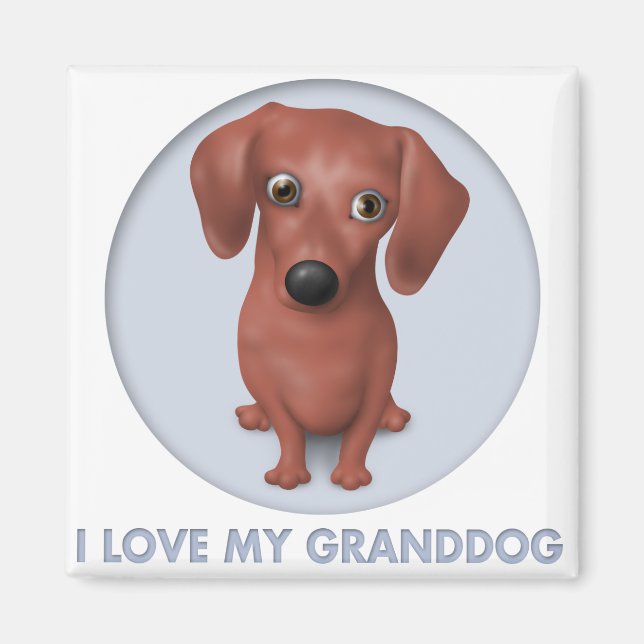 Dachshund (Brown) Granddog Magnet (Front)