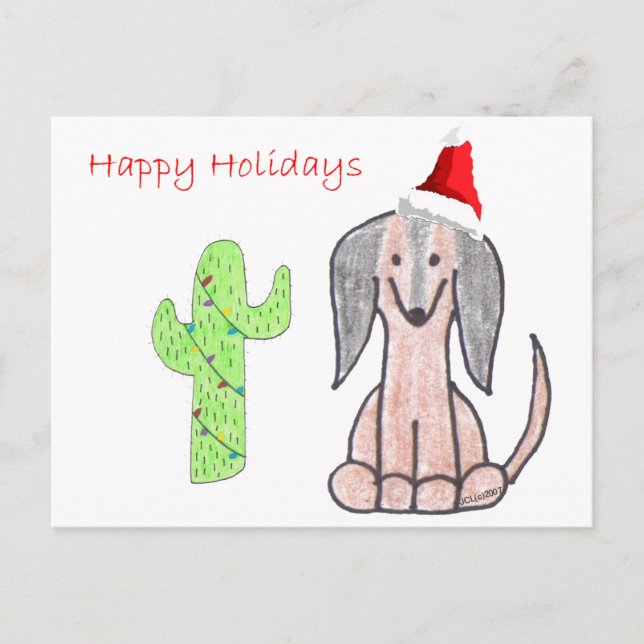 Dachshund Brown Postcard (Front)