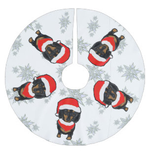 Dachshund Brushed Polyester Tree Skirt