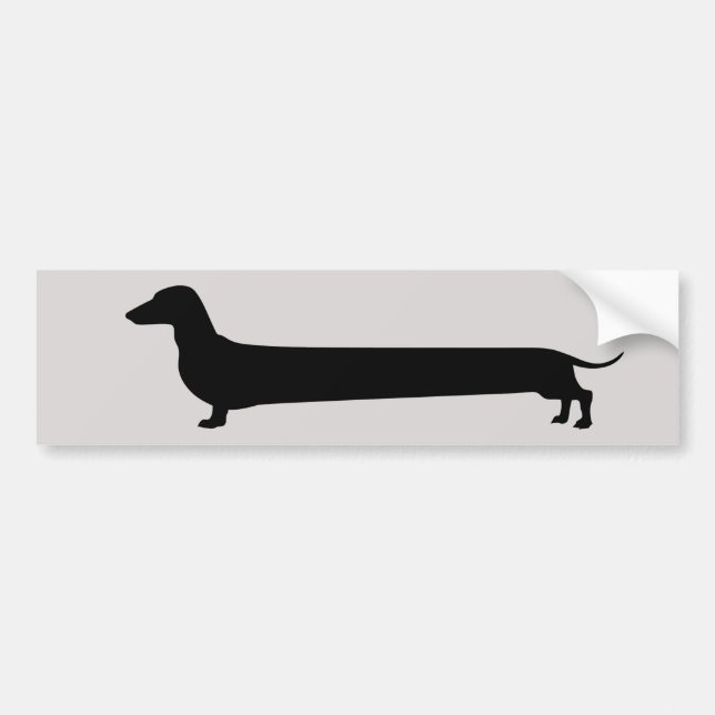 Dachshund bumper sticker (Front)