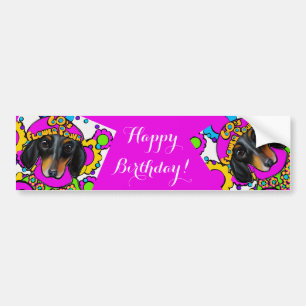 DACHSHUND  BUMPER STICKER