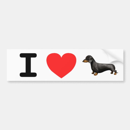 Weiner Dog Bumper Stickers & Car Stickers Zazzle CA