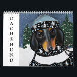 Dachshund  Calendar<br><div class="desc">This Dachshund Painting Collection would make the perfect gift for any occasion.</div>