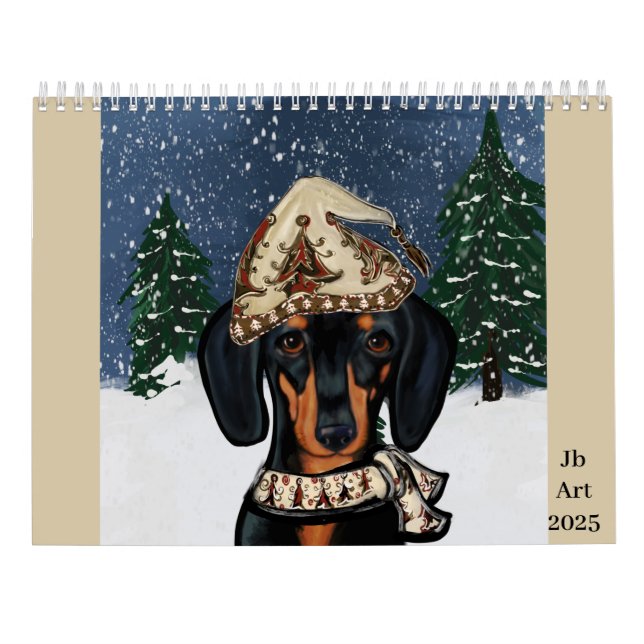  Dachshund  Calendar (Back)