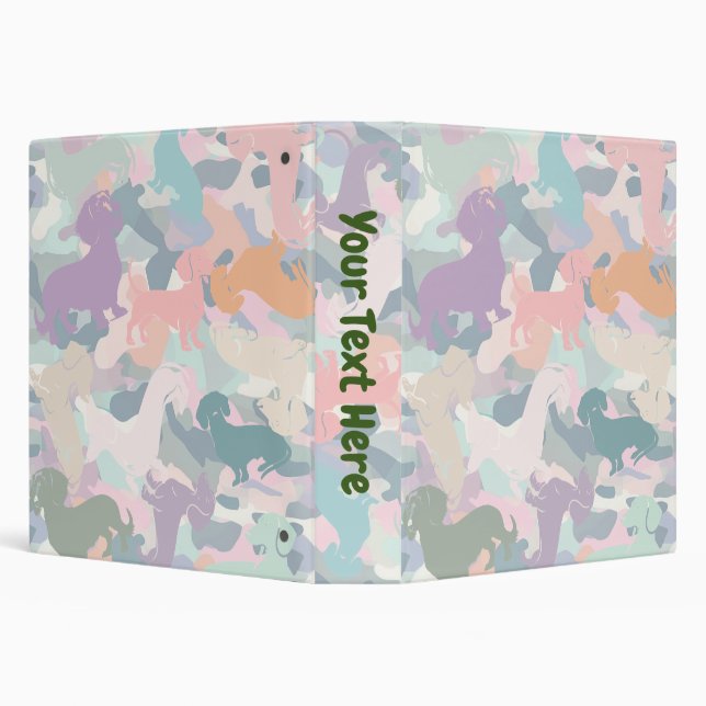 Dachshund Camo Binder (Background)