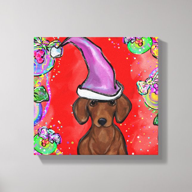 DACHSHUND  CANVAS PRINT (Front)