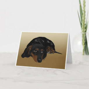 Dachshund Card