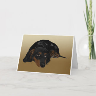Dachshund Card