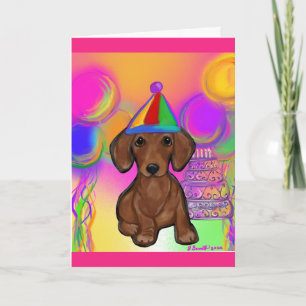 Dachshund Card