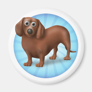 Dachshund Cartoon Magnet