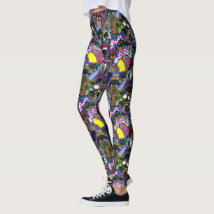 Dachshund Cartoons Leggings