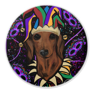 Dachshund         ceramic knob