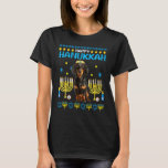 Dachshund Chanukah Jewish Ugly Hanukkah Pyjamas Ch T-Shirt<br><div class="desc">Dachshund Chanukah Jewish Ugly Hanukkah Pyjamas Chanukah Kid</div>