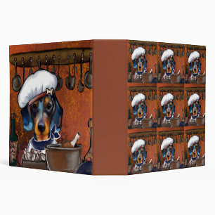Dachshund Chefs Binder