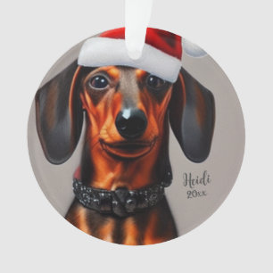 Dachshund, Chien de Père Noël, Personnaliser, Noël