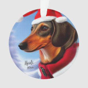 Dachshund, Chien Père Noël, Personnaliser, Noël