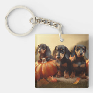 Dachshund Chiot Automne Citrouille de plaisir