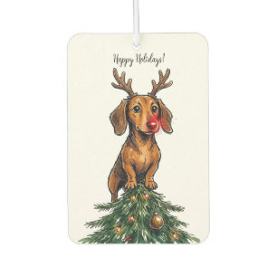 Dachshund Christmas Air Freshener