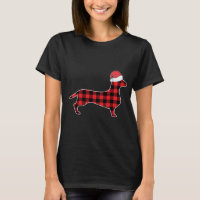 Dachshund Christmas Decorations Red Plaid Buffalo 