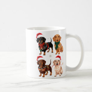 Dachshund Christmas Dog Mom Lover Xmas Gift  Coffee Mug