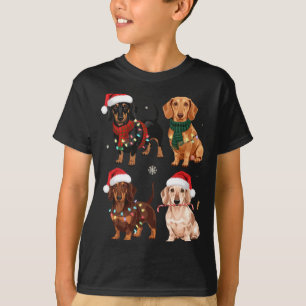 Dachshund Christmas Dog Mom Lover Xmas Gift T-Shirt