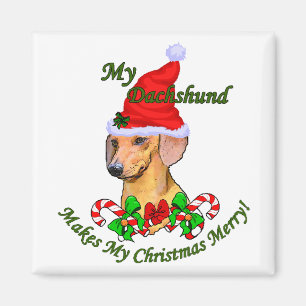 Dachshund Christmas Gifts Magnet