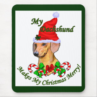 Dachshund Christmas Gifts Mouse Pad