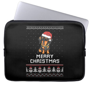 Dachshund Christmas Laptop Sleeve