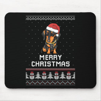 Dachshund Christmas Mouse Pad