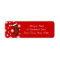 Dachshund Christmas Santa Hat Labels