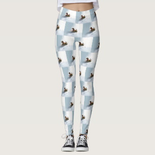 Dachshund Christmas snow winter Leggings