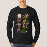 Dachshund Christmas Tree Dachshund Santa Hat Light T-Shirt<br><div class="desc">Dachshund Christmas Tree Dachshund Santa Hat Light Xmas</div>