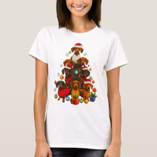 Dachshund Christmas Tree T-Shirt