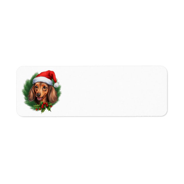 Dachshund Christmas Wreath (Devant)