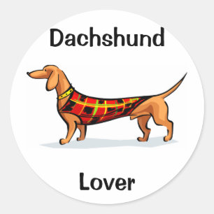 Dachshund Classic Round Sticker