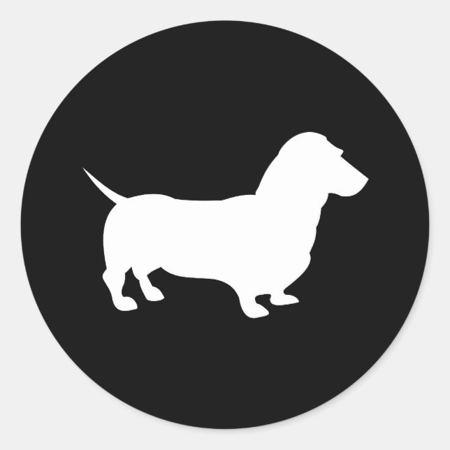 Dachshund Classic Round Sticker (Front)
