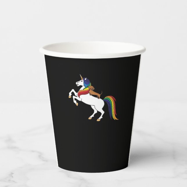 Dachshund Classic T-Shirt Paper Cups (Front)
