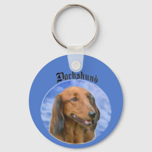 Dachshund Clouds Keychain
