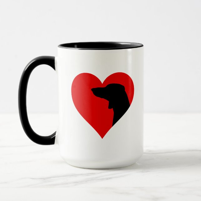 Dachshund  coffee mug (Left)