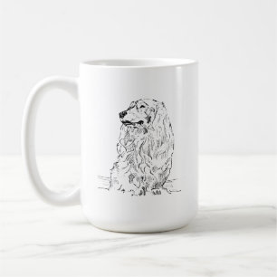 Dachshund Coffee Mug – Long Haired Sausage Dog
